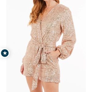 Rose gold romper!